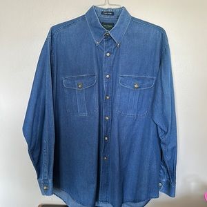 NWOT MacCluer Ranger Indigo Button Down